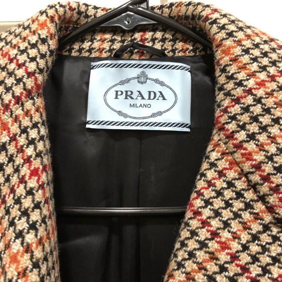 Prada Short-Sleeved Tweed Coat - Picture 6 of 7
